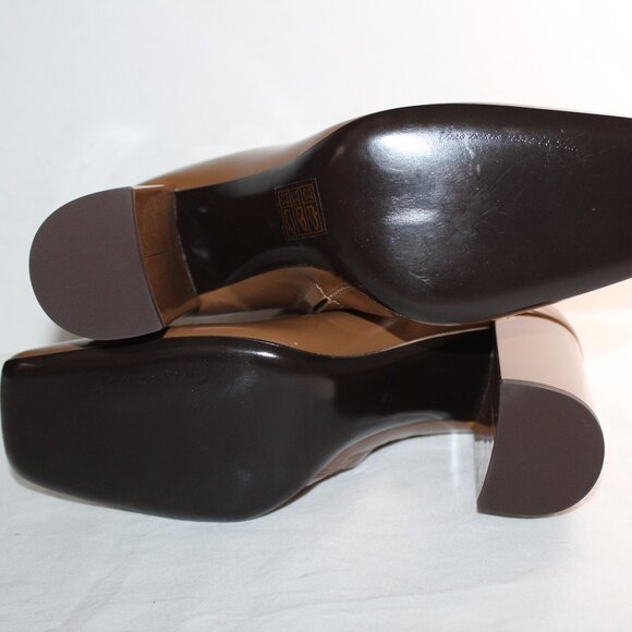 NEW Dolce & Gabbana Patent Leather Logo Hardware Square Toe Chunk Heel Boots 39 - Picture 8 of 8